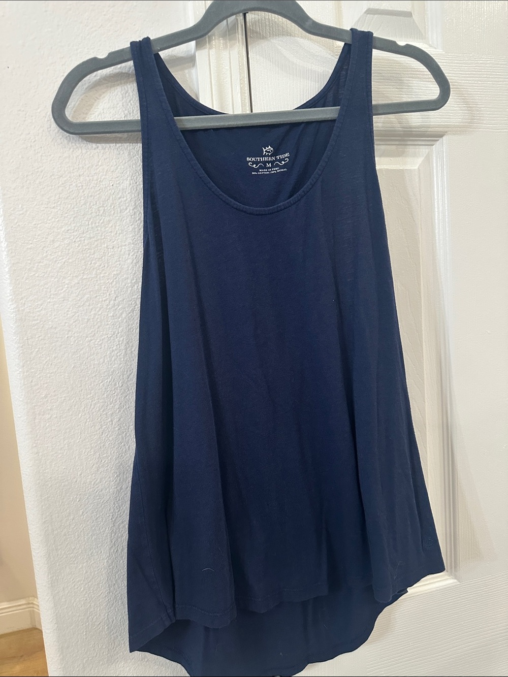 Southern Tide Navy Scoop Neck Tank